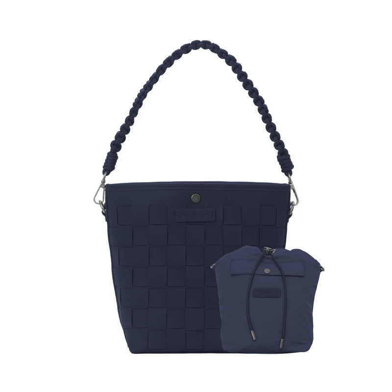 Camera Bag for Women, Leather Photography Shoulder Messenger Bag for DSLR SLR Mirrorless Camera, Women's handbag with Camera Sleeve Case Deep Blue