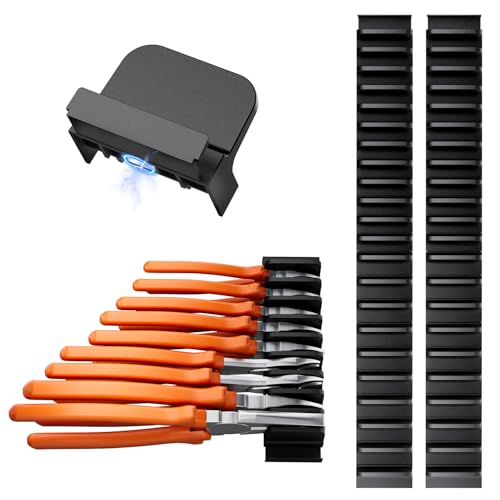 44 Pcs Magnetic Pliers Organizer for Tool BoxDrawer, Modular Plier Holder Black 44Pcs Magnetic