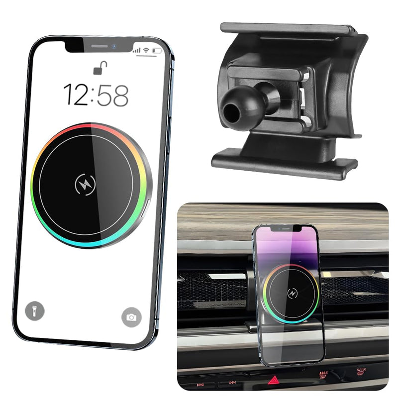 Car Magnetic Phone Mount for BMW X5 X5M 2024-2026 and X6 X6M 2024-2026 and BMW X7 2023 2024 2025 2026 Auto Accessories Best Cellphone Holder Fast 15W Wireless Charger Cell Phones Screen Stand