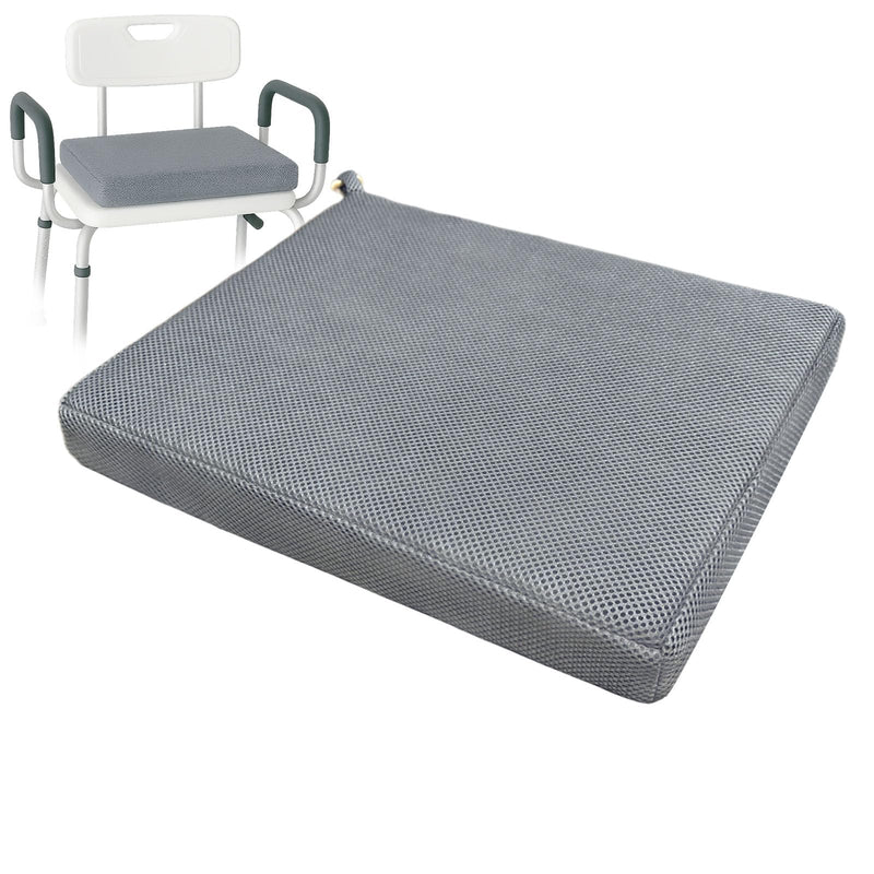 Shower Seat Cushion, Soft Chair Pad for Elderly Bathing，Easy to Clean & Quick Dry，Using 4D air Fiber Material，Suitable for Shower Seats, Poolside Rest, Dressing Room Seats