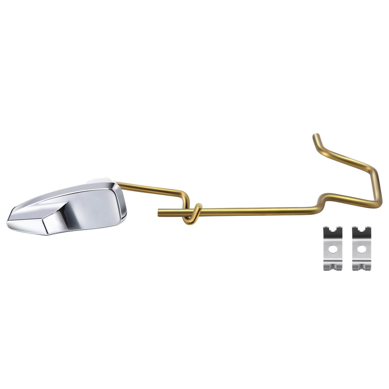 Dreyoo Pressure Assist Toilet Lever with Linkage Compatible with 99-571-KT, Left Hand Trip Lever Compatible with Gerber Ultra Flush Pressure-Assisted Toilet Tank, Left Hand, Polished Chrome(1 Pack)