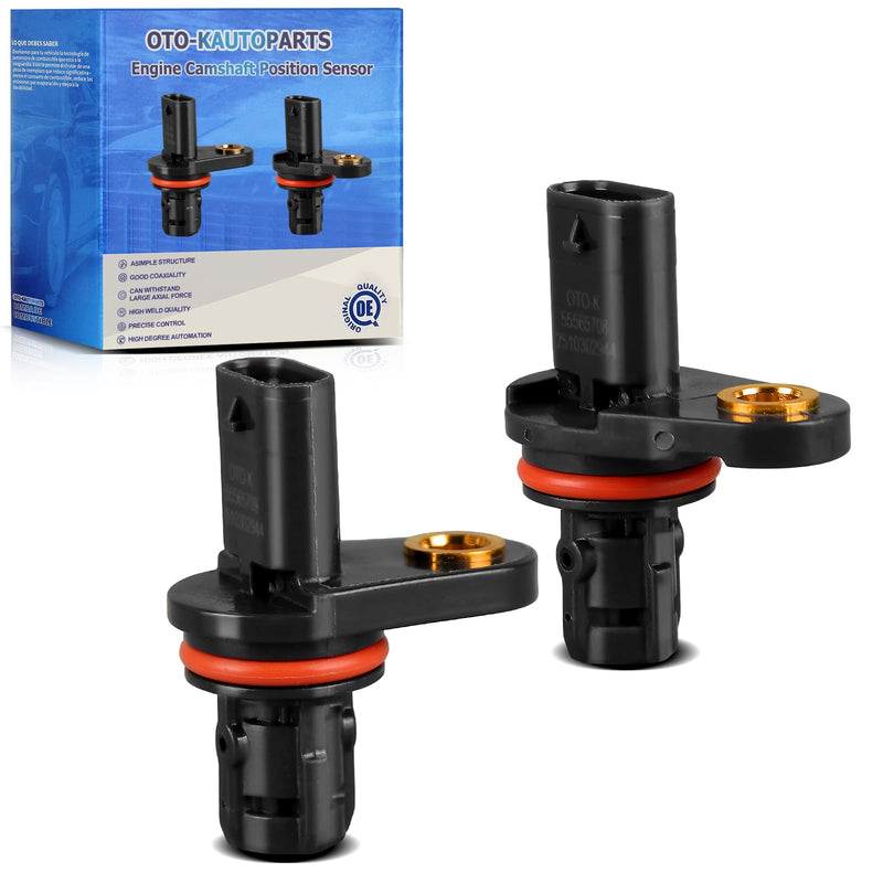 OTO-K Intake and Exhaust Camshaft Position Sensor Compatible with Chevy Cruze Trax 1.8L L4,Sonic Aveo 1.6L 1.8L L4,Pontiac G3 1.6L L4,Replace#55565708 55565709 25195555