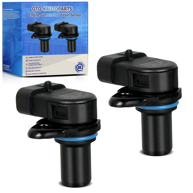 OTO-K Camshaft Position Sensor Compatible with Kia Sorento Sedona Borrego Amanti,Hyundai Sonata Santa Fe Genesis Coupe Azera Veracruz Entourage,Replace#PC754 1800584 907826,Set of 2 PC754