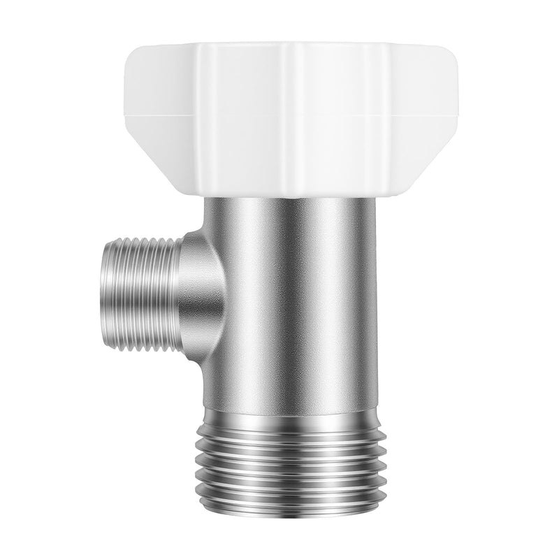 Brass T Valve Bidet T Adapter 7/8" x 7/8" x 3/8" Bidet Tee Connector Bidets Pipe Connector for Toilet Thread Branch 9/16", Thread Code 15/16"-14UNS
