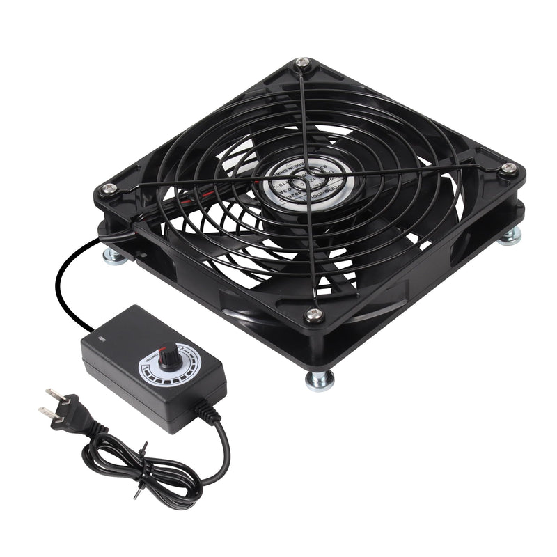 140mmx25mm Magnetic Kits Computer PC Vent Cooling Fan with Speed Controller | Premium 5.51inch Multi-Fan Cooling Fan Set with Magnetic Screws Kits for PC Computer Server Mining Rig Cabinet Chicken Coop