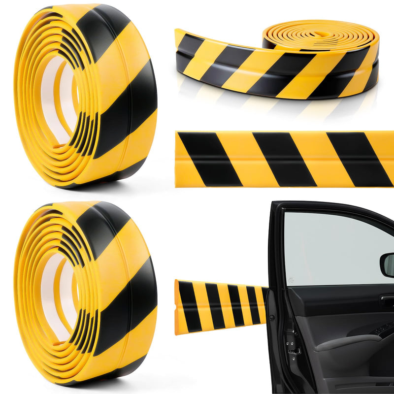 2 Pack Garage Wall Protector Rubber Wall Corner Guards for Parking Garages 13.2ft x 3.15in Self Adhesive Rubber Strip Bumper Corner Guards Waterproof Anti-Scratch Edge Protector for Car Doors