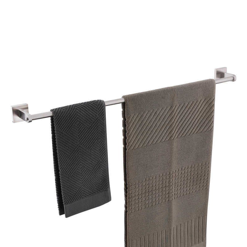 Miyili 30-Inch Bathroom Towel Bar, Durable Brushed SUS 304 Stainless Steel Wall Mounted Bath Towel Holder, Total Length 32-Inch