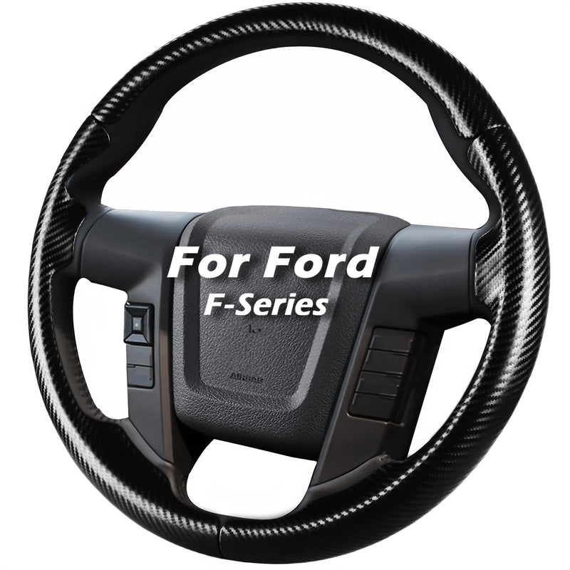 Steering Wheel Cover for Ford F150 2009-2014/Ford Expedition 2015-2017 Custom-fit Car Steering Wheel Cover for Ford Steering Wheel Protector Matte Black For F150 2009-2014/ Expedition 2015-2017