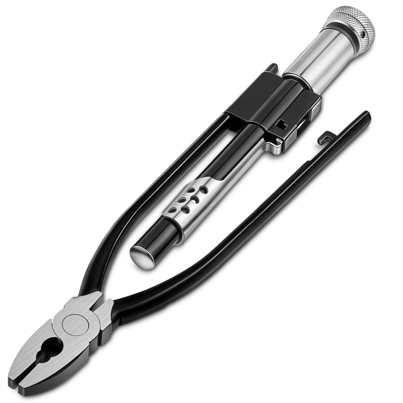 1 Pcs Reversible Safety Wire Twister Pliers Left and Right Twists Aircraft Wire Twisting Tool Automatic Metal Lock Twister for Aircraft Automobile Industries (6 Inch) 1 6 Inch