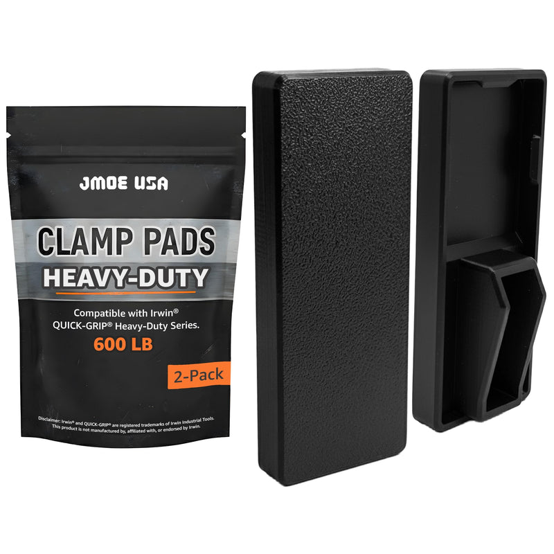 Jmoe USA Replacement Clamp Pads Compatible With Irwin QUICK-GRIP Heavy-Duty Clamps, Non-Marring High-Grip Surface, Durable Polymer Covers, Woodworking Accessory (Heavy-Duty - 600lb) Heavy-Duty (600lb)