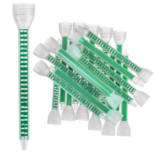 NATGAI 20 Pack 2 Part Epoxy Mixing Nozzles, Epoxy Mixer Static Mixer Nozzle