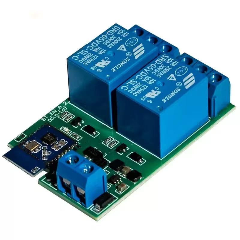  [AUSTRALIA] - Dual Channel Bluetooth Proximity Switch Module, 5-16V, Multi-Device Control, Multi-Phone Pairing, for E-Bike, Door Lock, Home Automation (SW-HID-DoubleChannel) SW-HID-DoubleChannel