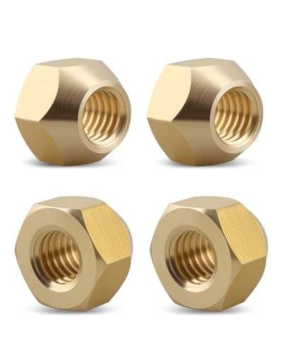 Lug Nut Fit for MTD Murray Troy-Bilt Yard Machines Craftsman Huskee, Cub Cadet 1050-3165 White Outdoor Bolens Ranch King, Lawn Mowers Wheel Nuts Replace 712-3050 912-3050 01001966 4PCS