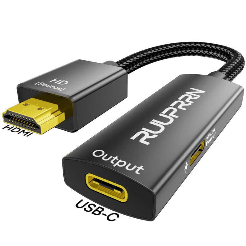 4K60Hz HDMI to USB C Adapter for AR Glasses, Unidirectional Video Converter | HDMI Male Source to USB-C Female display for XREAL One/Air 2 Pro, VITURE Pro, RayNeo Air 4 pro, Switch, Steam Deck,PS4/5,Xbox