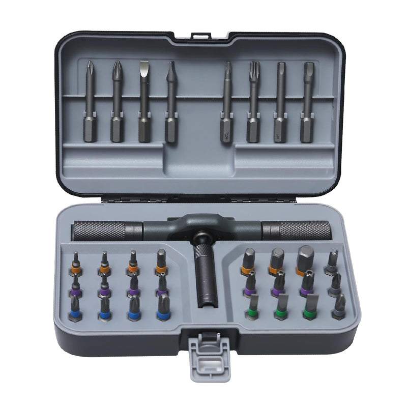 33 in 1 Magnetic Screwdriver Set, Ratcheting Screwdriver Set with Multi Bits & Extension Bar, Handy Repair Tool Kit for Electronics, Computer, Phone, Bicycle, Furniture, PC, Watch & DIY Projects