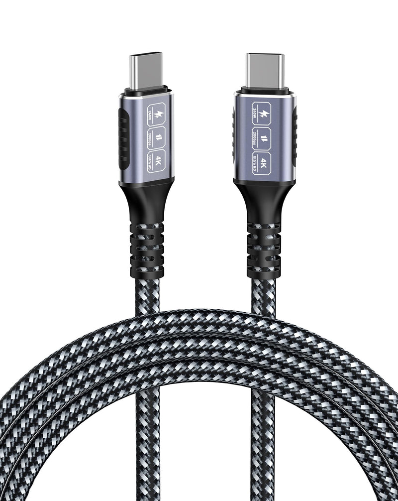20ft USB-C Cable 240W PD Fast Charging - 20Gbps Data Transfer, 4K@60Hz Video Support, Durable Nylon Braided USB C to USB C Cable for MacBook Pro/Air, iPhone 17/16/15, Samsung Galaxy, PS5, iPad Nylon Braided 20ft 240W