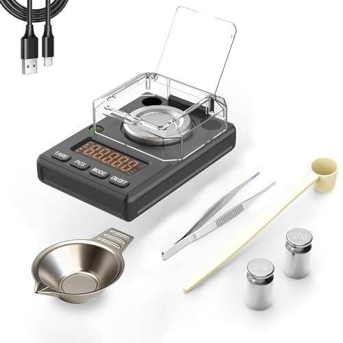 Milligram Scale 100g x 0.001g with Selectable Auto Off Black