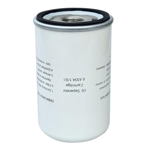 6.4334.1 Air/Oil Separator Compatible with Air Compressor, Replacement Parts 6.4334.1/G1 6.4334.0