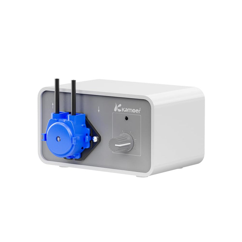 Kamoer M1-NKP Peristaltic Pump 12V 5-30ml/min Low Flow Adjustable Speed Liquid Dosing Pump for Lab Factory Liquid Transfer with Power Adapter