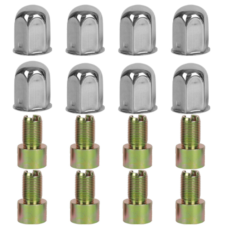 8 Pcs Lug Nuts for hightall 17" 8 Lug Wheel Simulator, Compatible with 2011-2025 Chevy SILVERAD0 3500,2011-2025 GMC Sierra 3500 For GMC3500