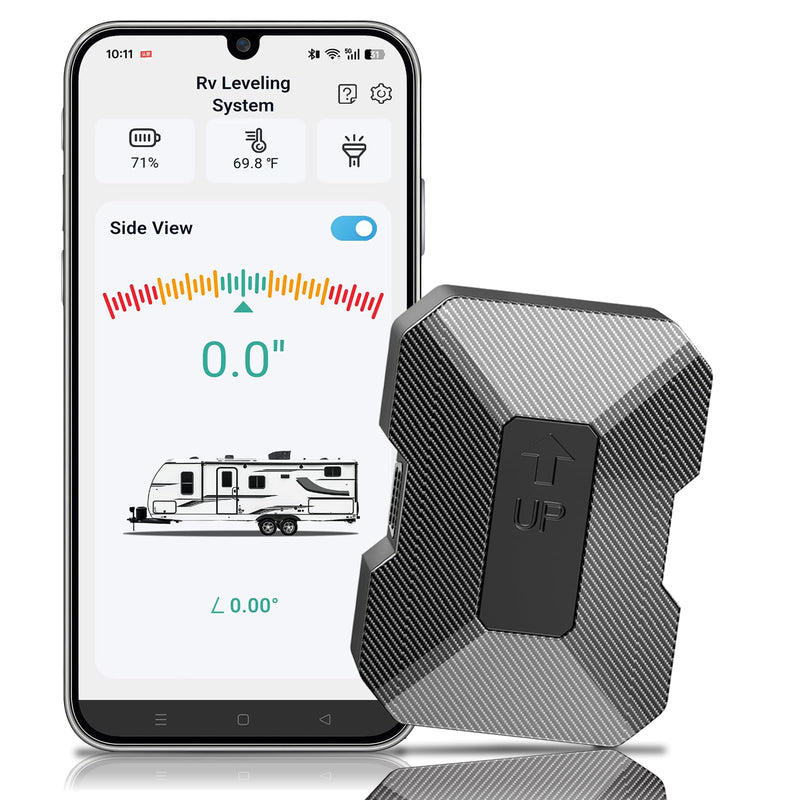 Wireless RV Leveling System - American Design User-Friendly Only for Android Phone App With Real-Time Precise Leveling Measurements, Advanced RV Level Camper Must Have Accessory, Battery-powered