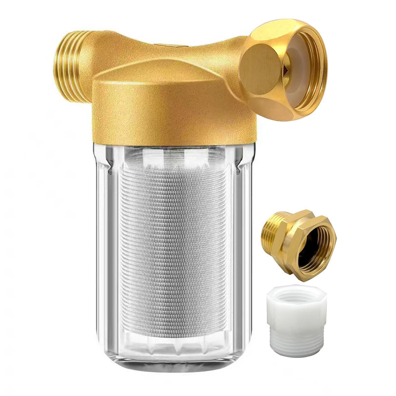 DR03 Reusable Brass Washer Wate Filter, 40 Micron Washing Machine Water Filter, for Washing Machine, Heater, Faucet, Anti Scale Protecting Appliances Sediment Filter