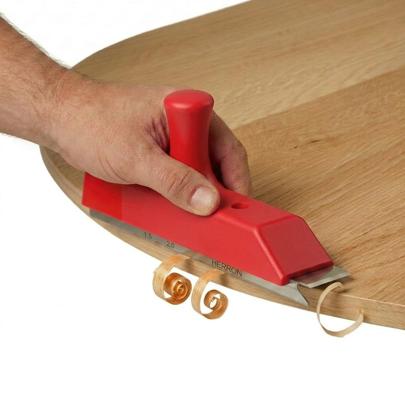 HERRON 3-in-1 Edge Banding Trimmer – Manual Veneer & Laminate Cutter with High Carbon Steel Blade, Woodworking Edge Band Trimmer for PVC, ABS, Melamine – Deburring Tool for Cabinets, Furniture, DIY