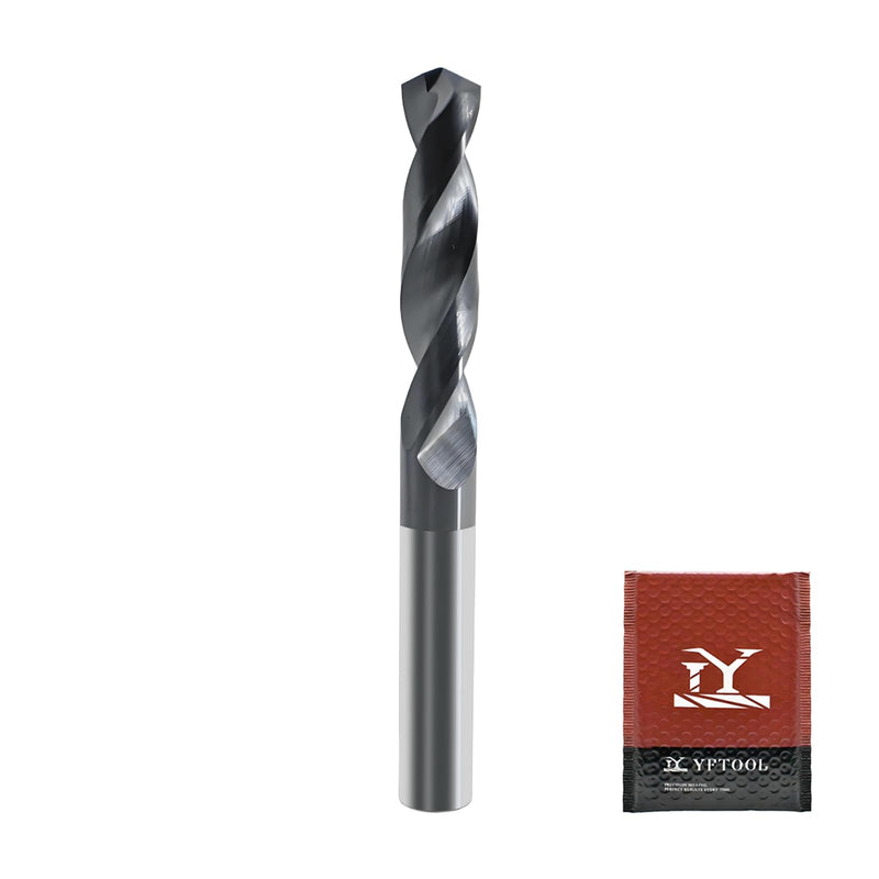 5/16 Carbide Drill Bit: Max 700 Holes for Hardened Steel Stainless Steel Hot Working Steel Metal CNC Tungsten Solid Carbide TiAlSi Coating Jobber Drill Bits 135° Point Angle TiALSi Coating （Black） 5/16 in
