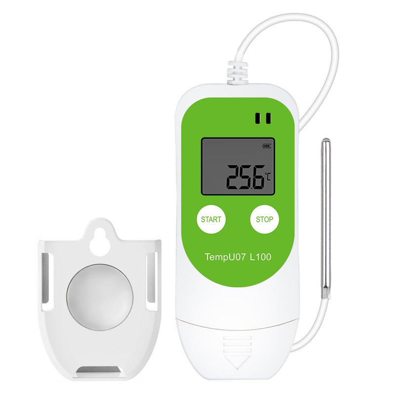 Tzone Low Temperature Data Logger USB Freezer Thermometer Recording with PT100 Sensor, Digital Temp Recorder with Probe for Lab, Refrigerator, Cold Chain Transportation, Warehouse Low Temp Data Logger