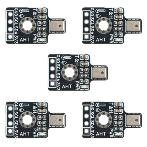 5Pcs AHT10 High Precision Digital Temperature and Humidity Sensor Module I2C Communication Compatible with SHT20