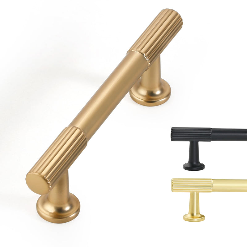 3 inch (76mm) Champagne Bronze Cabinet Pulls, 10 Pack | Solid zinc alloy champagne bronze pulls, 3 in (76mm) hole centers; fit cabinets, drawers, closets & vanities 3"(76MM) Hole Centers