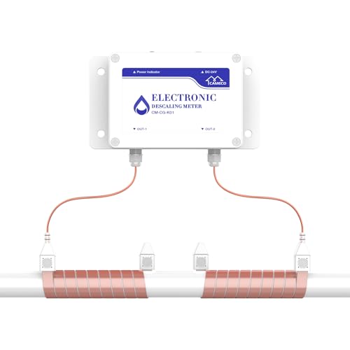 CAMECO Whole House Water Descaler System, Electronic Alternative Salt-Free Hard Water Conditioner, No Salt Water Softener, Limescale & Rust Removal, Reduces Hardness
