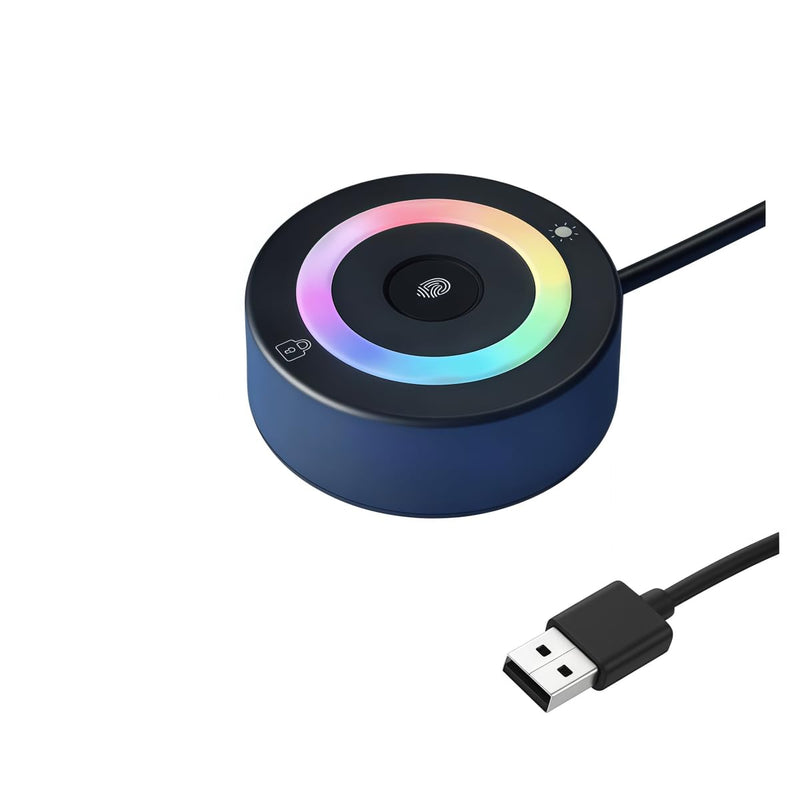 XUMIUZIY USB Fingerprint Reader for Wins 10/11 Hello, Biometric Fingerprint Scanner PC Dongle for Password F Ree and File Encryption, 360 Touch & Fast Matching, for PC Laptop