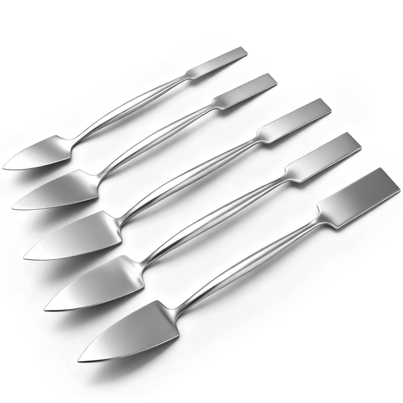 5 Pcs 1'' 3/8" 1/2" 5/8" 3/4" Trowel and Square Masonry Tools Forged Steel Trowel Concrete Tool Ornamental Stucco Masonry Plaster Spatula for Glazing, Patch Work, Plaster, and Archeology 1'' 3/8" 1/2" 5/8" 3/4"