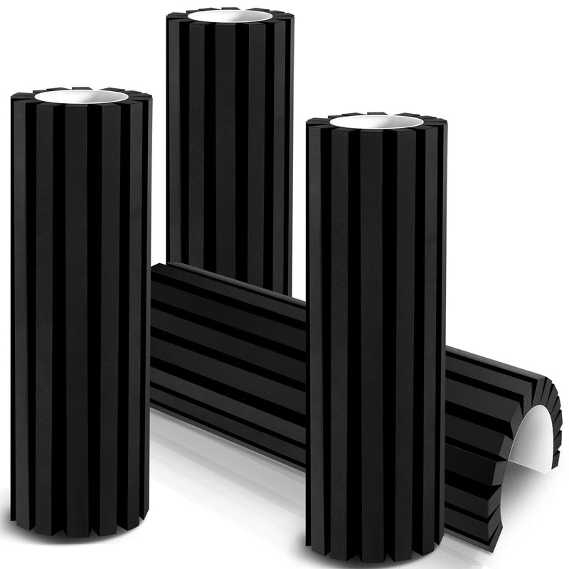 4 Pack Garage Wall Protector, Black Foam Garage Bumpers for Parking Car, Wall Column Corner Guard Garage Wall Bumper, Garage Pole Protector Padding for Parking Lot (Black)