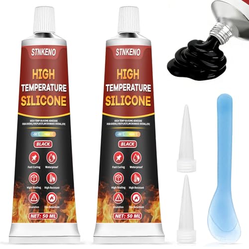 High Temperature Glue, 3.53 Oz Heat Resistant Silicone Adhesive