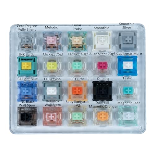 GATERON Keyboard Switches Tester(high Profile Mix he switches,20) 20PCS high Profile Mix he switches