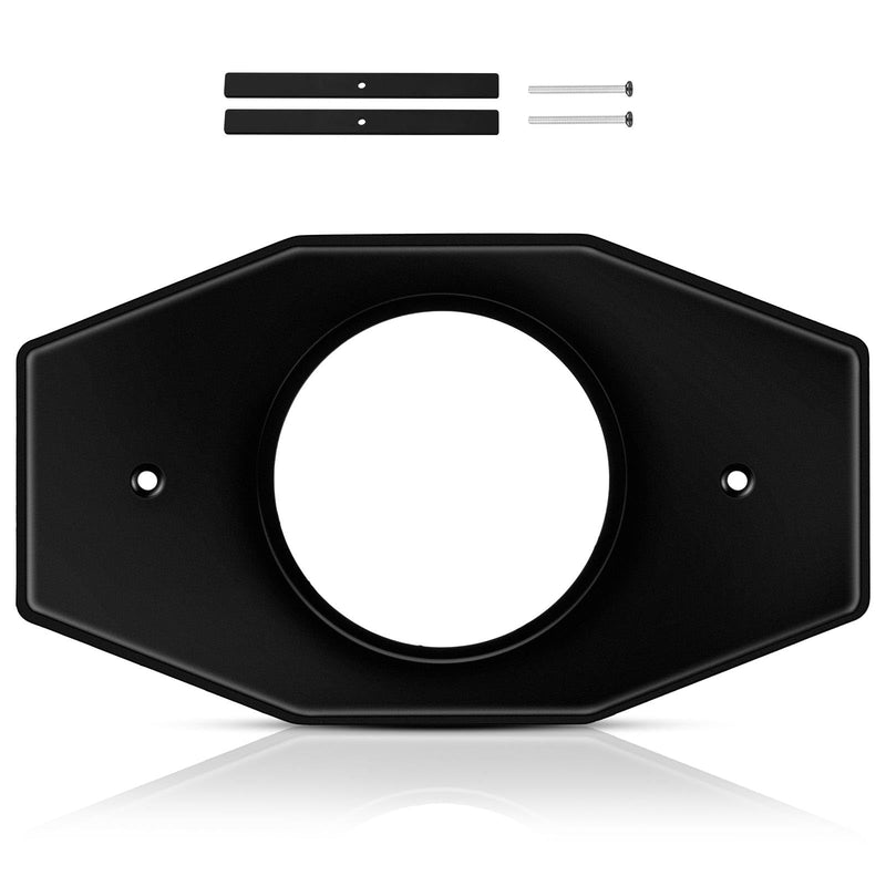 Tandefio 1 Set One Hole Remodel Plate Compatible with Moen Renovation Shower Cover Plate Compatible with Delta Tub Valve for 2 Handle or 3 Handle Shower Updates (13" X 7.5",Matte Black) 13" X 7.5" Matte Black