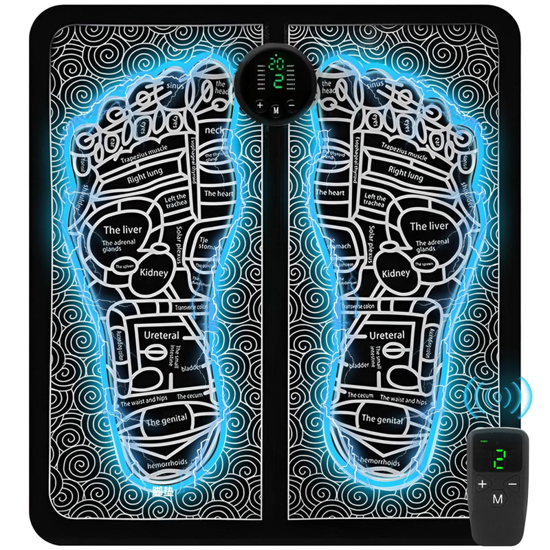 Portable TENS & PMS Foot Massager for Plantar Fasciitis & Neuropathy Pain Relief - Deep Tissue Electric Muscle Stimulator, Adjustable Intensity, Lightweight Design for Home, Travel, Office Use