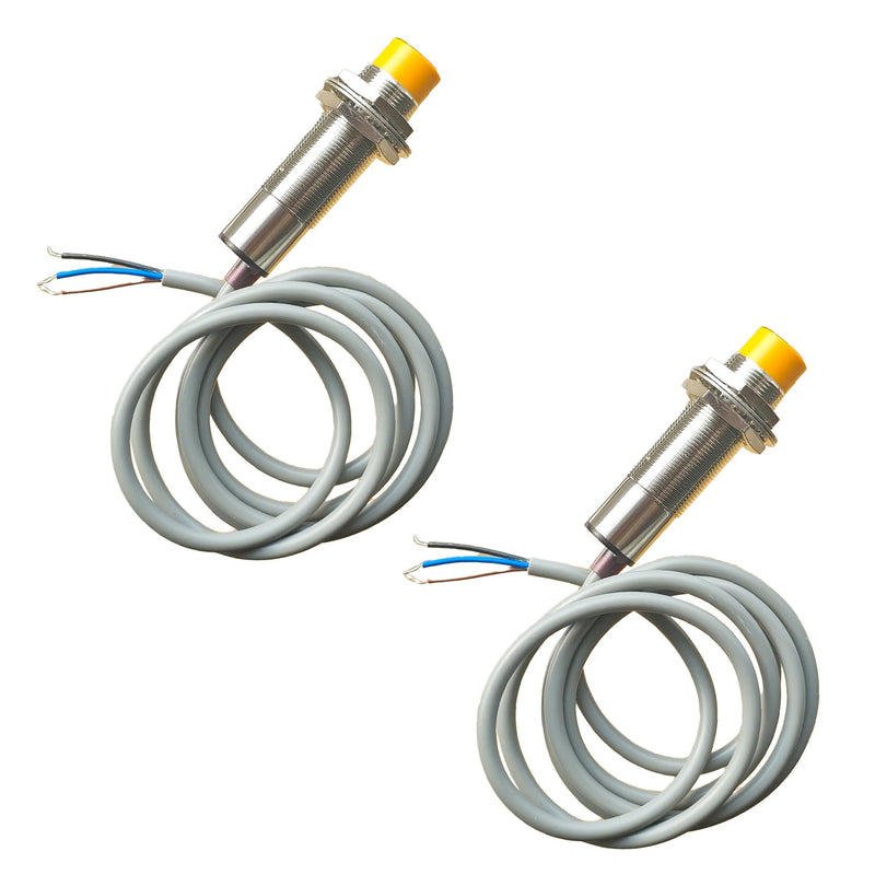  [AUSTRALIA] - 2 Pcs Capacitive Proximity Sensor Switch, DC 6V-36V, NPN NO, M18, 3 Wires, Detecting Distance: 10mm, Normally Open, LJC18A3-H-Z/BX