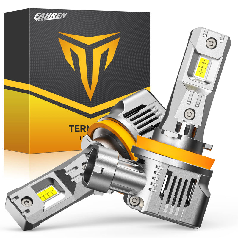  [AUSTRALIA] - FAHREN H11 Fog Bulbs, 𝟭𝟬𝟬𝟬𝟬𝟬𝗟𝗠 𝟭𝟱𝗫 Upgraded H11/H8/H9 Bright Lighting Bulb, Brighter 24 CSP Chips, Boost Epic Night Visibility, 6500K Cool White IP68 Waterproof, Pack of 2 H11/H8/H9-100,000