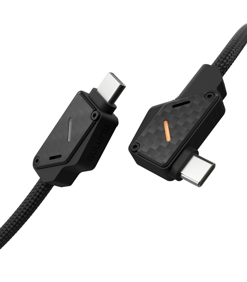 Aulumu M07 240W USB-C to USB-C Carbon Fiber Cable | USB 3.1 Gen2 10Gbps | 4K@60Hz Video Output Fast Charging | For iPhone 17/16/15 Pro Max, NVMe SSD, Galaxy S25/S24/S23 Ultra, MacBook Pro -Black 6.6FT Black - Carbon Fiber