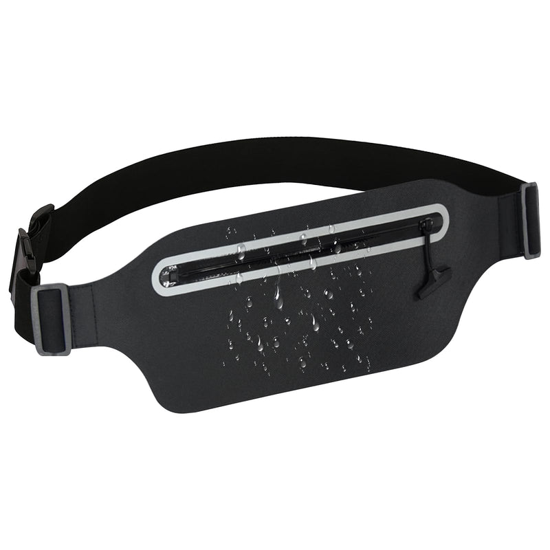 Large Waterproof Fanny Pack for Swimming Small Dry Bag Kayaking Boating Floating Snorkeling Beach Travel, Water Proof Pouch Running Belt for Phone iPhone Women Men Kids Girls Black Waist Bag 01-100% Waterproof