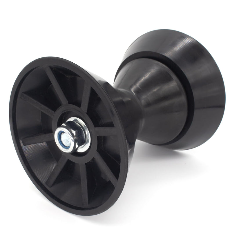 5" X 3" & 7" X 4" Boat Trailer Roller Assembly with 1/2 Inch Shaft Bow Stop ‎5" X 3" ‎V-Shape Black