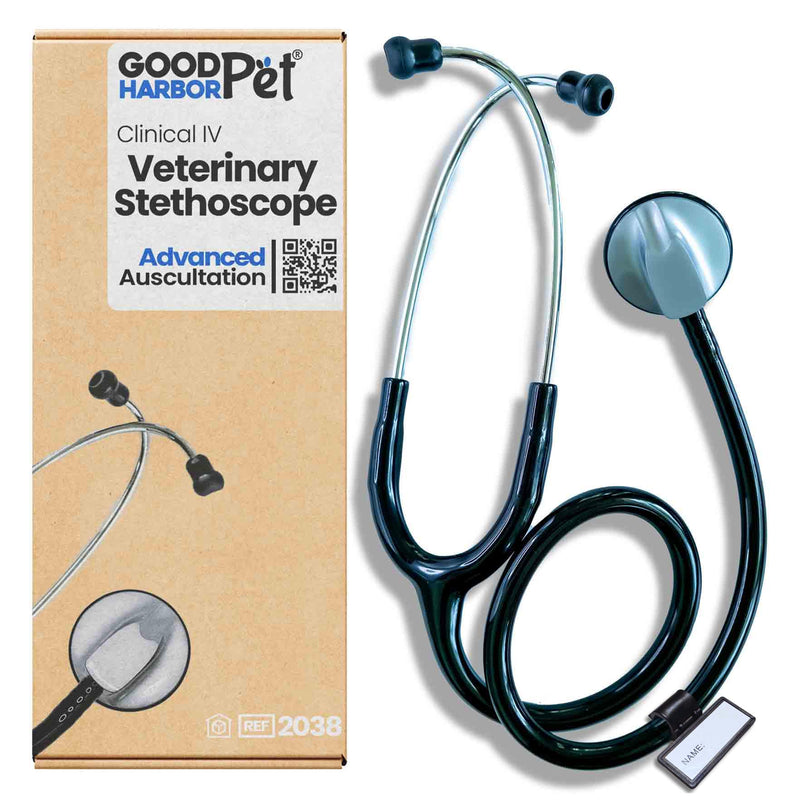 Good Harbor Clinical IV Veterinary Stethoscope | Professional Single Head Stethoscope for Vet Technicians and Veterinarians