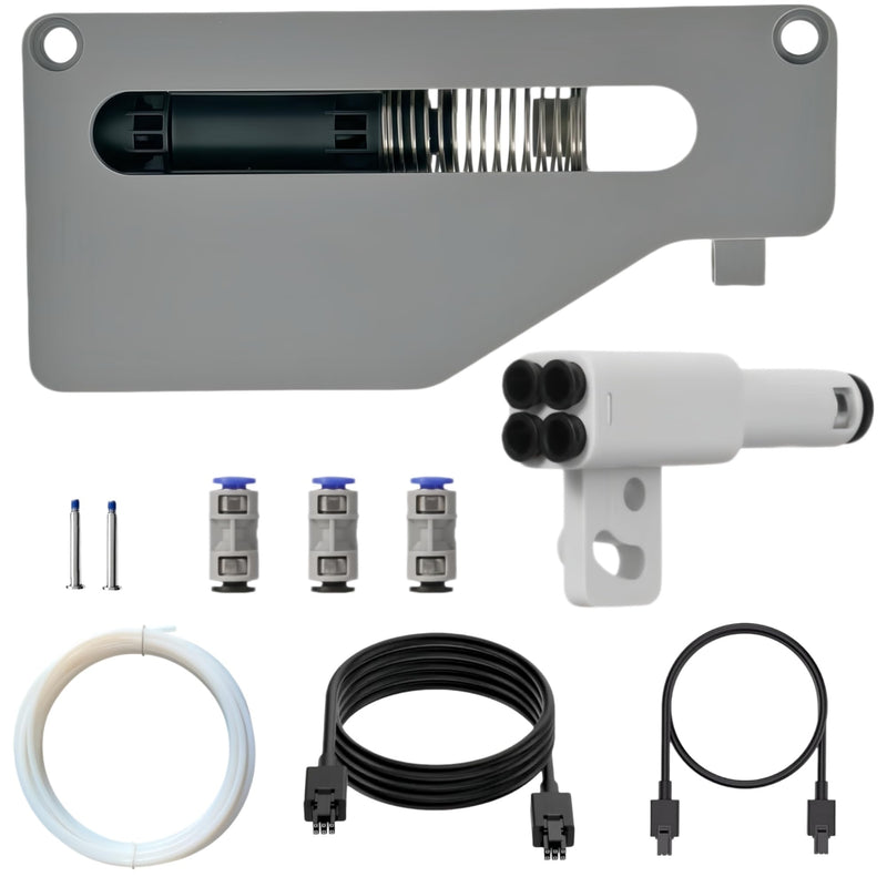 4-in-1 Filament Buffer Hub Kit for Bambu Lab 3D Printers – Replace AMS Hub, Multi-Color Printing Expansion, Includes AMS Buffer and PTFE Adapter, Supports 4-Input 1-Output for X1/P1P/P1S