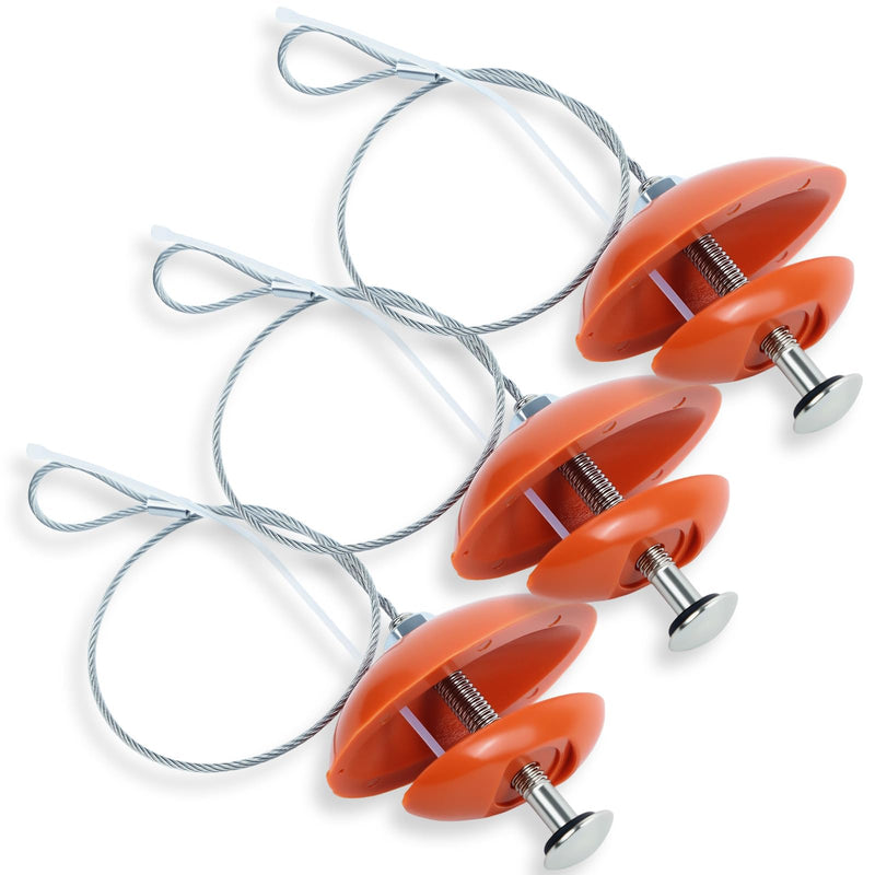 3 Pcs Sidewall Tire Repair Kit, Tire Puncture Repair Kit Portable Side Wall Slug Emergency Repairs Tool Compatible with ATV UTV SXS Lawnmower Tractor RZR Talon KRX Orange 3