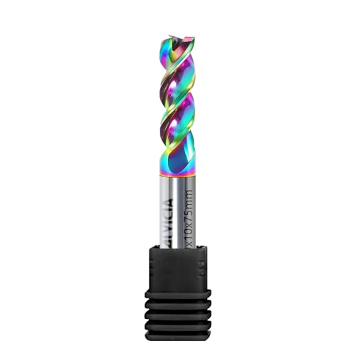 10mm 3 Flute Carbide Square End Mill, High Feed U-Type for Aluminum 10mm High Feed U-Type Design