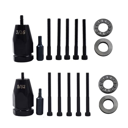 Pneumatic Rivet Nut Gun Head 3/16 5/32 Self-Locking 5pcs Mandrel Tip 3/16 ，5/32