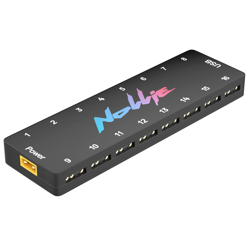 Iesooy Nollie 16 ARGB Controller Fan Hub 5v 3Pin 16 Port ARGB Interface Support SignalRGB OpenRGB